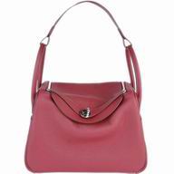 Hermes Togo Clemence Cowhide Lindy 30 CM Bag Red HL569452