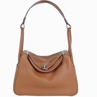 Hermes Togo Clemence Cowhide Lindy 30 CM Bag Red LD3086945