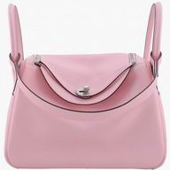 Hermes Swift Cowhide Lindy Silvery Hardware 30 CM Bag Pink HL2D8B6