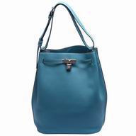Hermes So-Kelly Epsom Leather Shoulder Bag Sky Blue HSK0453