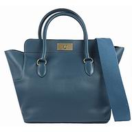 Hermes Toolox 26 cm Epsom Leather Bag Blue H53274