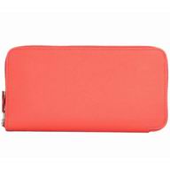 Hermes Silk In Wallet Epsom Leather Long Wallet Orange H69657