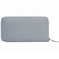 Hermes Azap Epsom Leather Long Wallet Blue Gray H49144