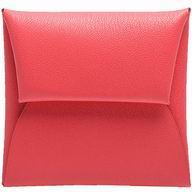 Hermes Bastia Epsom Leather Change Purse Rose Pink H041054