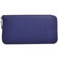 Hermes Silk In Epsom Leather Long Wallet Dark Blue H59299