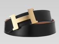 Hermes Calfskin belt Black H699455