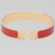 Hermes Click H Logo Enamelled Bracelet Rose Pink& Gold HE58477