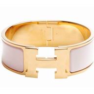 Hermes Click H Logo Enamelled Bracelet PM Rose Pink/Gold HE58081
