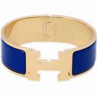 Hermes Medium Click H Logo Enamelled Bracelet DarkBlue & Gold HE58675