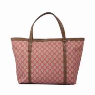 Gucci GG Plus Nice Calfskin Tote Bag In Light Red G6111402