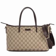 Gucci Supreme GG Plus Calfskin Tote Bag In Coffee G6111502