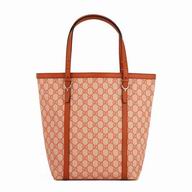 Gucci Supreme Nice Calfskin Tote Bag In Orange G6111503
