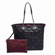 Chanel Classic Caviar Cowhide Bag Black/Red C6111704