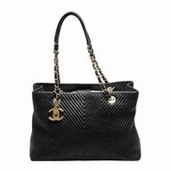 Chanel Classic Goatskin Gold Chain Bag Black C6111702