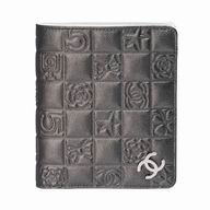 Chanel Classic CC Logo Calfskin Wallet Silvery Gray C6112104