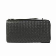 Bottega Veneta Classic Weave Nappa Wallet In Black BV6112902