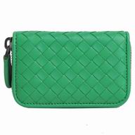 Bottega Veneta Classic Weave Nappa Wallet In Green BV6112906