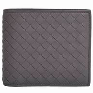 Bottega Veneta Classic Weave Nappa Wallet In Elephant gray BV6112910