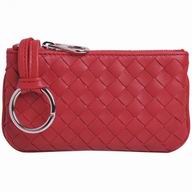 Bottega Veneta Classic Weave Nappa Change Purse In Red BV6112911