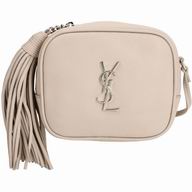 YSL Saint Laurent Classic YSL logo Calfskin Square Bag Complexion Pink Y6120201