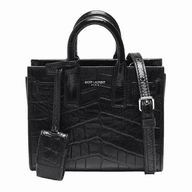 YSL Saint Laurent Toy Sac De Jour Gold YSL logo Calfskin Mini Bag Black Y6120211