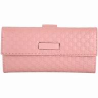 Gucci Ssima Classic GG Calfskin Wallet In Pink G7041011