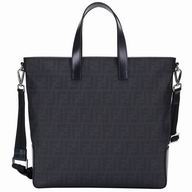 Fendi FF Calfskin Colloid Handle/Shoulder Bag Dark Blue F6120701