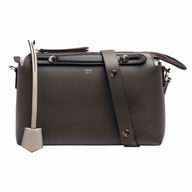 Fendi By The Way Calfskin Handle/Shoulder Boston Bag Taupe/Black F6120739