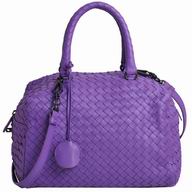 Bottega Veneta Classic Nappa Leather Woven Square Bag Violet BV612263