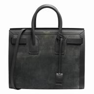 YSL Saint Laurent Classic Sac De Jour YSL Calfskin/Chamois Bag Deep Gray Y7010805