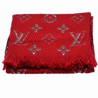 Louis Vuitton Monogram Logomania Shine Wool Scarf Ruby M75832