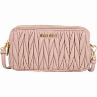 Miu Miu Matelasse Nappa Mini Shoulder Bag In Complexion M7021307