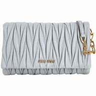 Miu Miu Matelasse Nappa Mini Dinner Shoulder Bag In Light Gray M7021308