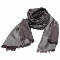 Gucci Classic GG Logo Wool Scarf Rock Gray G7022207