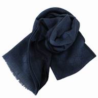 Gucci Classic GG Logo Wool Scarf Dark Blue G7022303