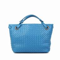 Bottega Veneta Nappa Leather Woven Tote Bag Blue BV7022803
