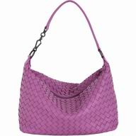 Bottega Veneta CLassic Nappa Leather Woven Shoulder Bag Peach Purple BV7022810