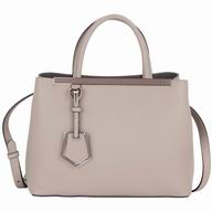 Fendi Petit 2jours Calfskin Hand/Shoulder Bag Khaki F7030804