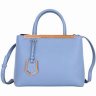 Fendi Petit 2jours Calfskin Hand/Shoulder Bag Sky Blue F7030803