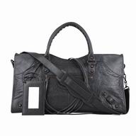 Balenciaga Part Time Bronze Button Sheepskin Motorcycle Bag Gray B7031504