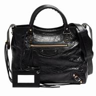 Balenciaga Velo Sheepskin Motorcycle Bag Black B7031509