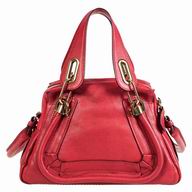 CHLOE Party Caviar Calfskin Bag Paprika Red CL7040504