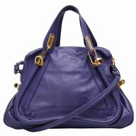 CHLOE Party Caviar Calfskin Bag Indigo Purple CL7040505
