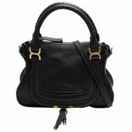 CHLOE Marcie Calfskin Hand/Shoulder Bag Black CL7040507