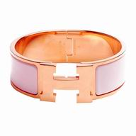 Hermes Clic H Logo Alloy R-Bracelet Pink/Rose Gold H7022101