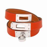 Hermes Kelly Double Tour Calfskin Alloy Bracelet Orange H7021710