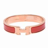 Hermes Clic Clac H Bracelet Coral/ Rose Gold H7022001