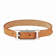 Hermes Cow Bracelet Coffee/Silvery H7022003