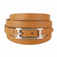 Hermes Cowskin R-Bracelet Coffee/Silvery H7022007