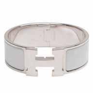 Hermes Clic Clac H Alloy Bracelet White/Silvery H7022008